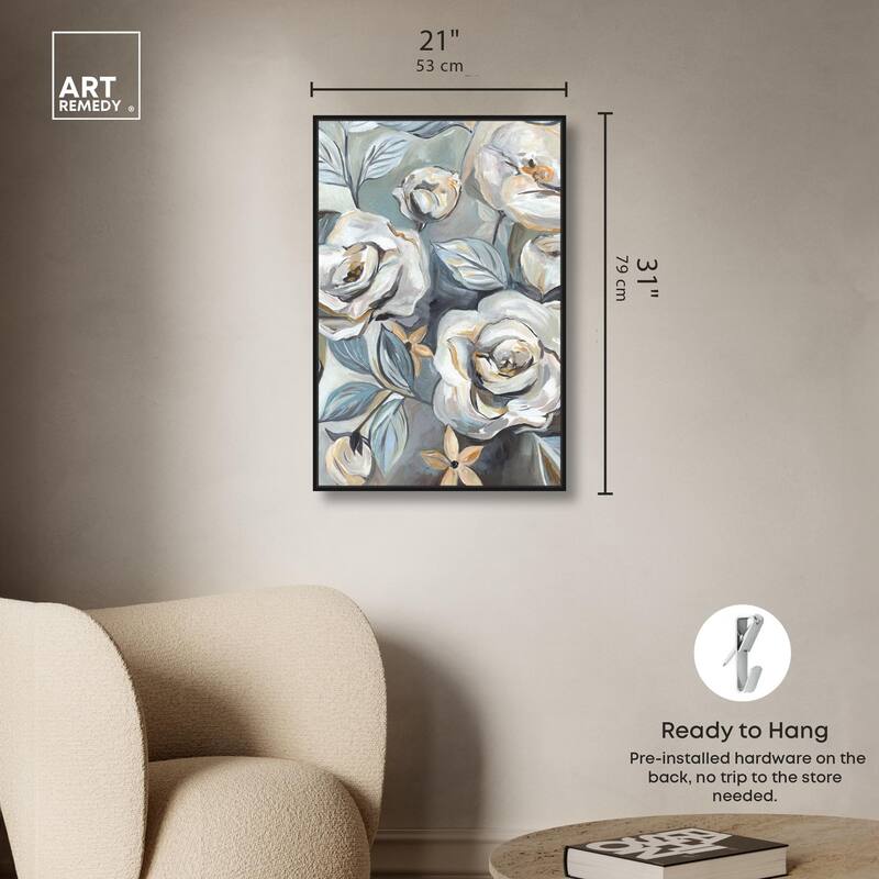 Grey Delight Canvas by Art Remedy