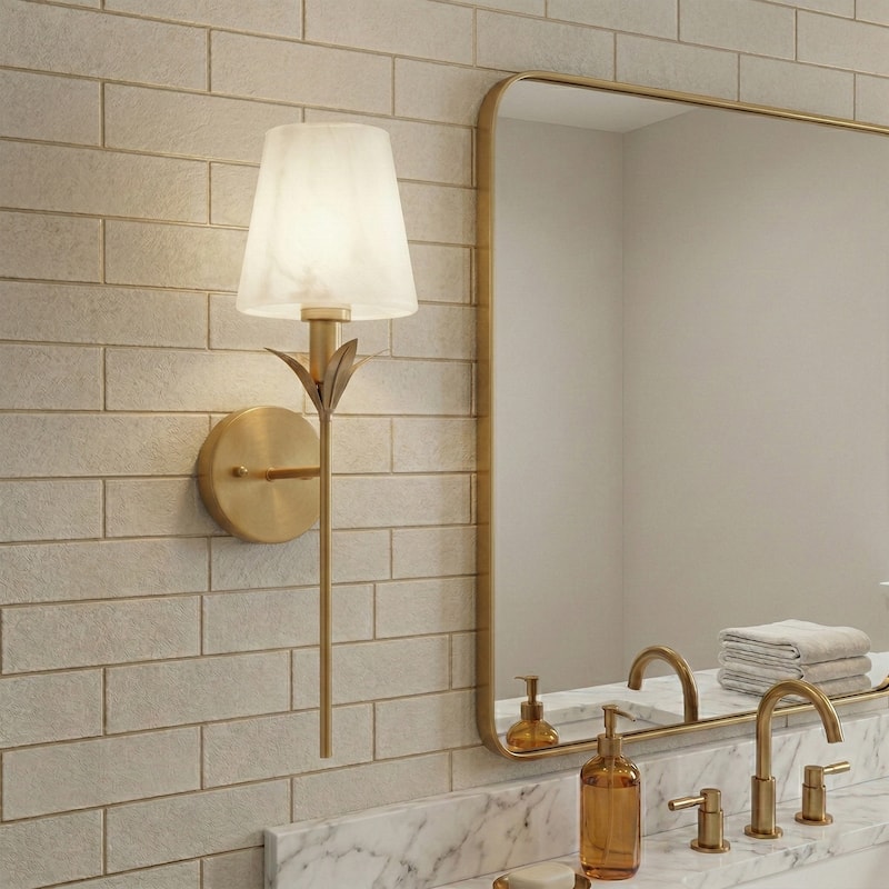 Acroma Indoor Wall Candle Sconces - Satin Brass