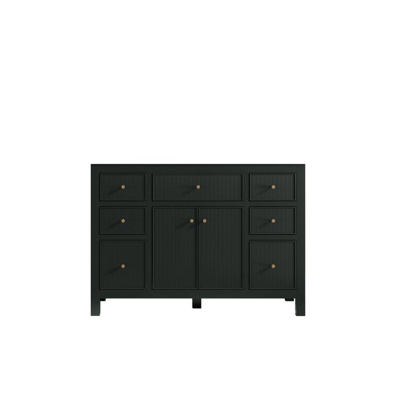 Willow Collections 48 in W x 22 in D Sonoma Free Standing Reeded Single Sink Bathroom Vanity with Countertop