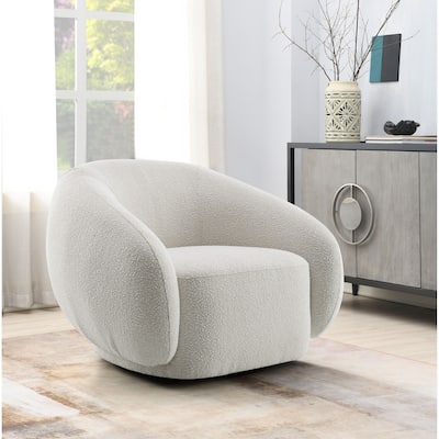 Belladona Beige Arm Chair with Swivel