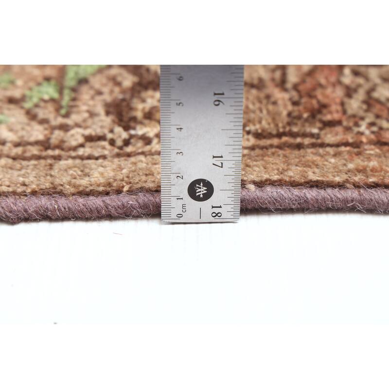 ECARPETGALLERY Hand-knotted Antalya Vintage Brown Wool Rug - 3'1 x 10'4