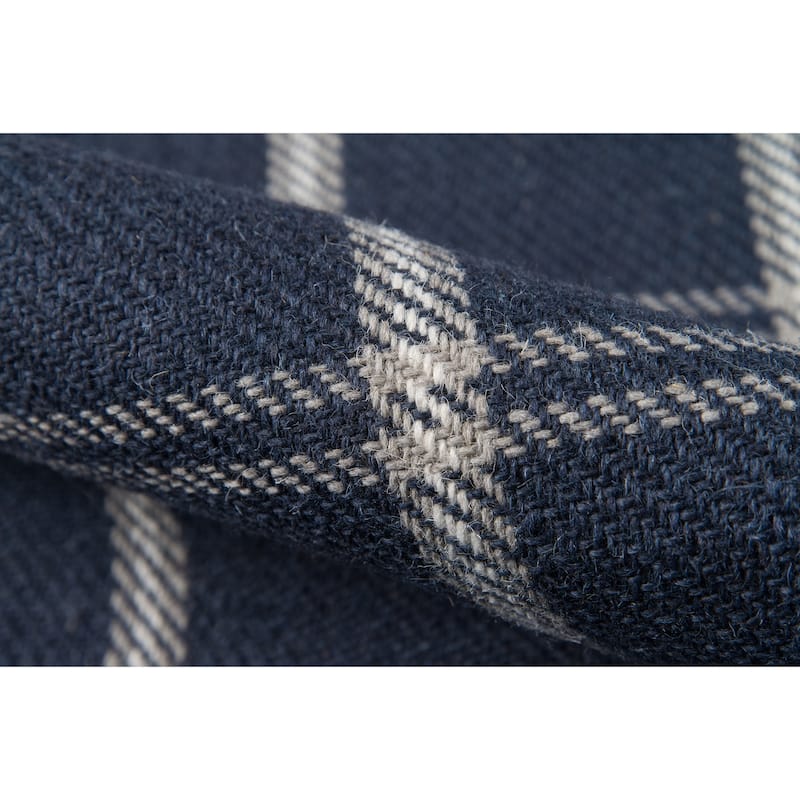 Erin Gates by Momeni Marlborough Dover Plaid Handmade Wool Area Rug