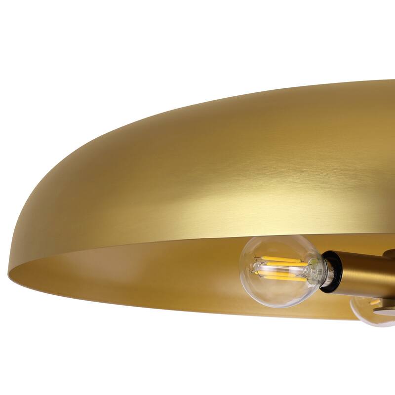 LamQee 20" Pendant Light Metal Dome Ceiling Hanging Chandelier - 19.7 inch