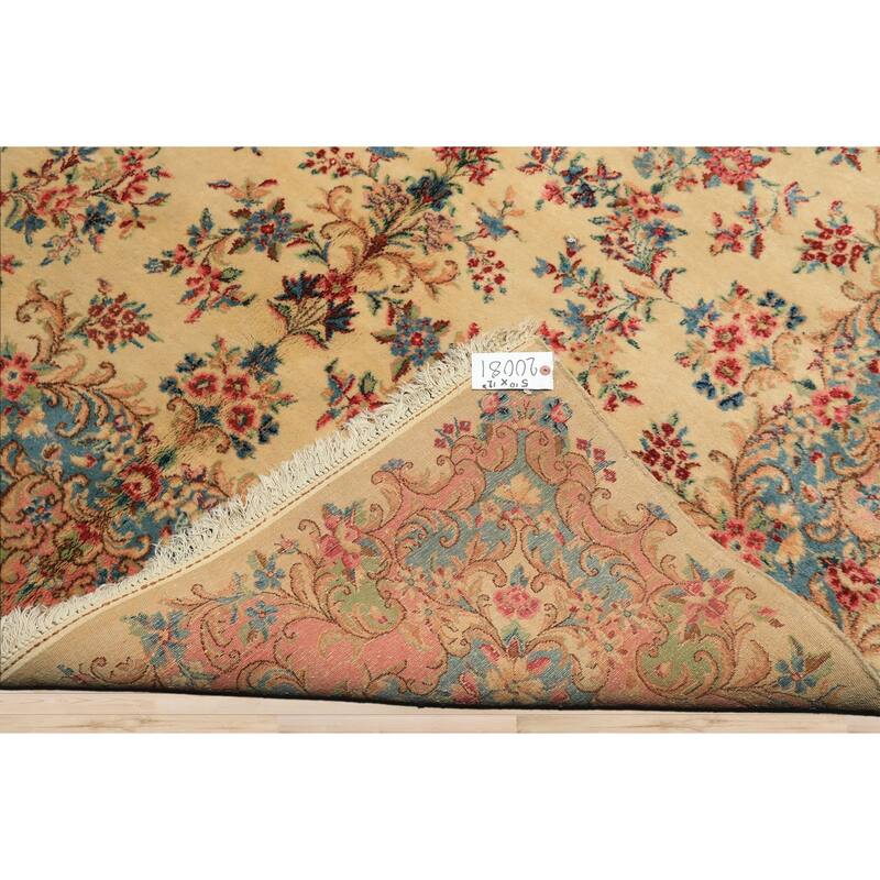 5'10''x12'3'' Hand Knotted Wool Ivory Modern & Contemporary 250 KPSI Rug - 5' 10'' x 12' 3''