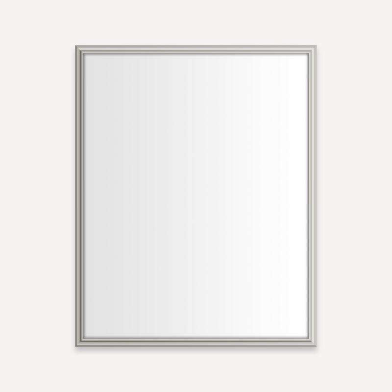 Robern 23-1/8" x 29-7/8" Wall Mounted Framed Mirror - Polished Nickel