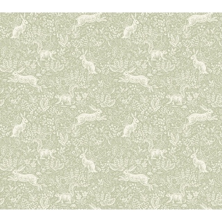 Fable Mint Peel and Stick Wallpaper