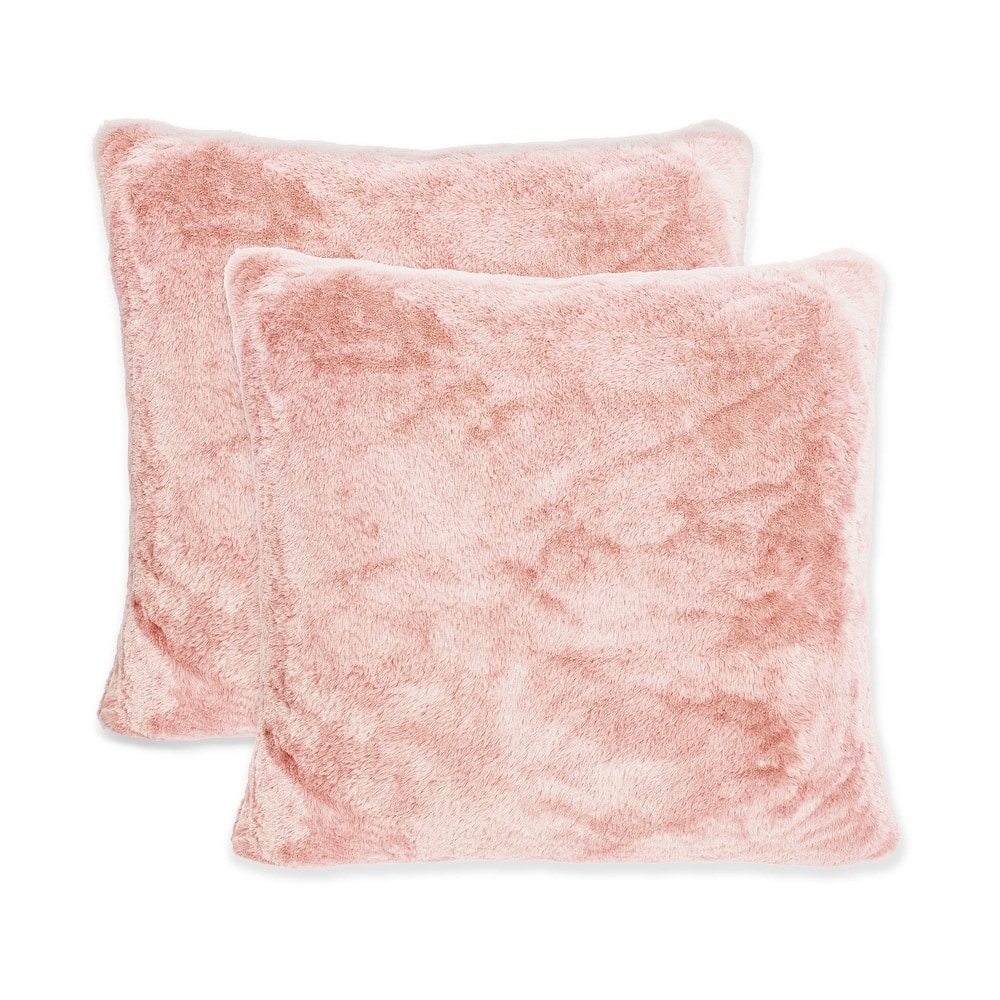Sherry Kline 26-inch Short Faux Fur Pillow Cover Shell - 2pk