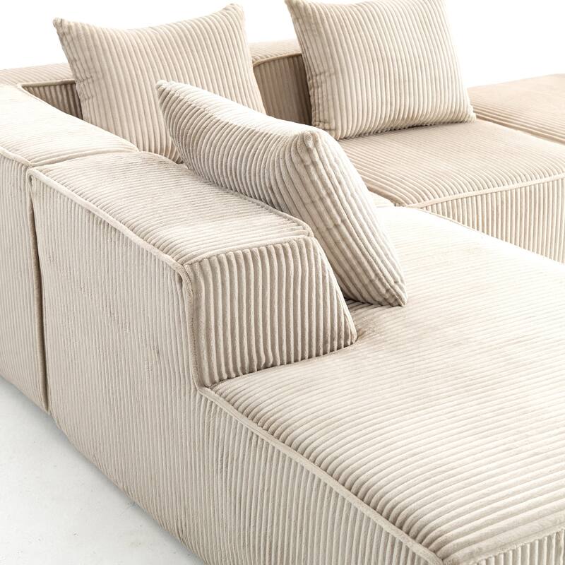 Multi person modular compression sofa that can be freely
