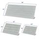 Subrtex Non-slip Bathroom Rug Chenille Soft Striped Plush Bath Mat