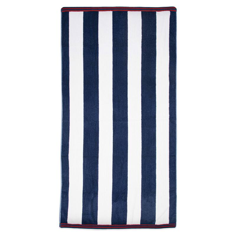 Aston & Arden Striped Reversible Oversized Beach Towel - 35x70