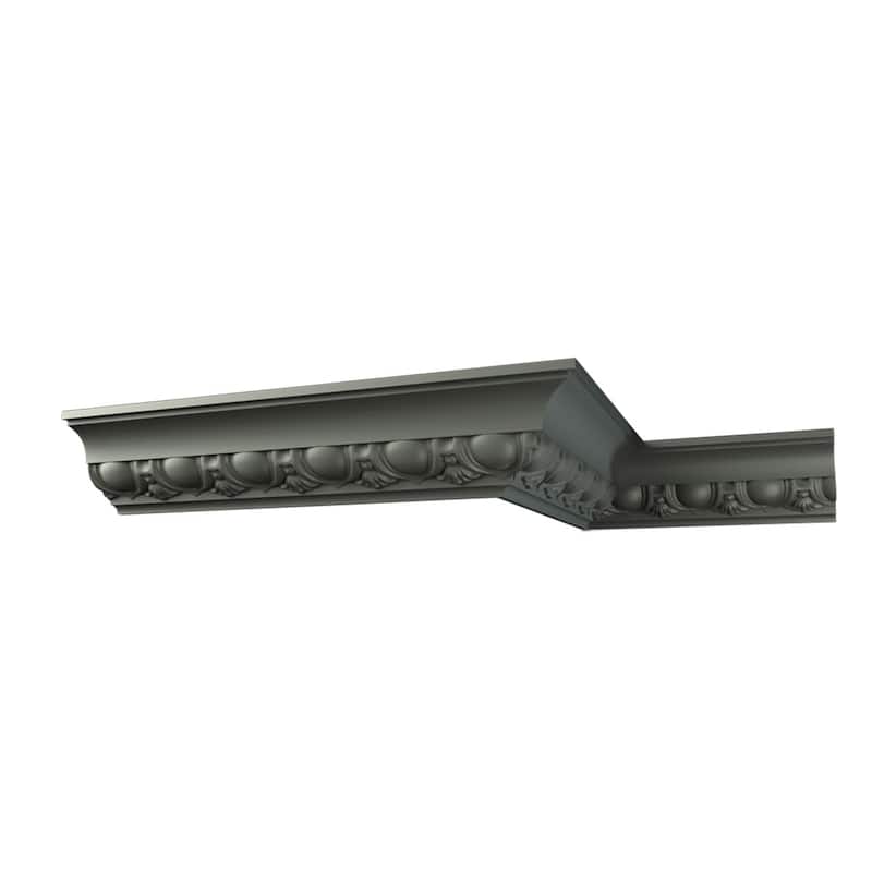 3 1/8"H x 3 1/8"P x 4 1/2"F x 96"L Abraham Crown Moulding - 1-Pack