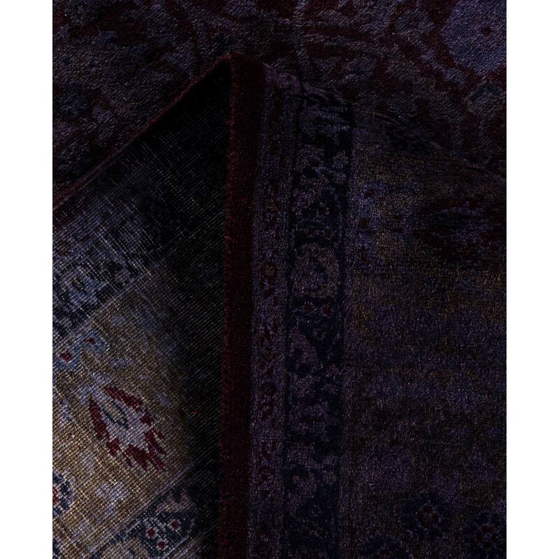 Overdyed One-of-a-Kind Hand-Knotted Area Rug - Red - 4' 1" x 6' 3"
