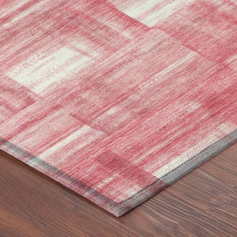 Machine Washable Indoor/ Outdoor Solid Hatches Chantille Rug