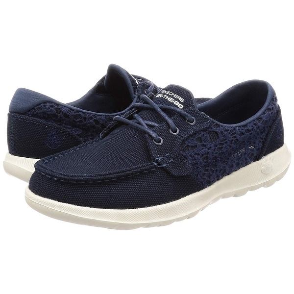 skechers blue boat shoes