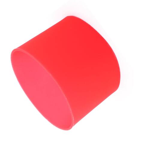 Silicone Expandable Reusable Heat Resistant Glass Bottle Cup Sleeve - Red - 2.2" x 2"(D*H)