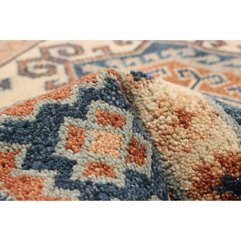 ECARPETGALLERY Hand-knotted Jules Serapi Dark Blue Wool Rug - 5'3 x 7'10
