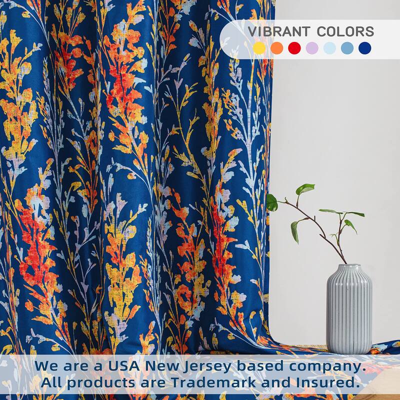 DriftAway Heather Curtain 84 Inches Long for Bedroom Blackout Thermal Insulated Curtain