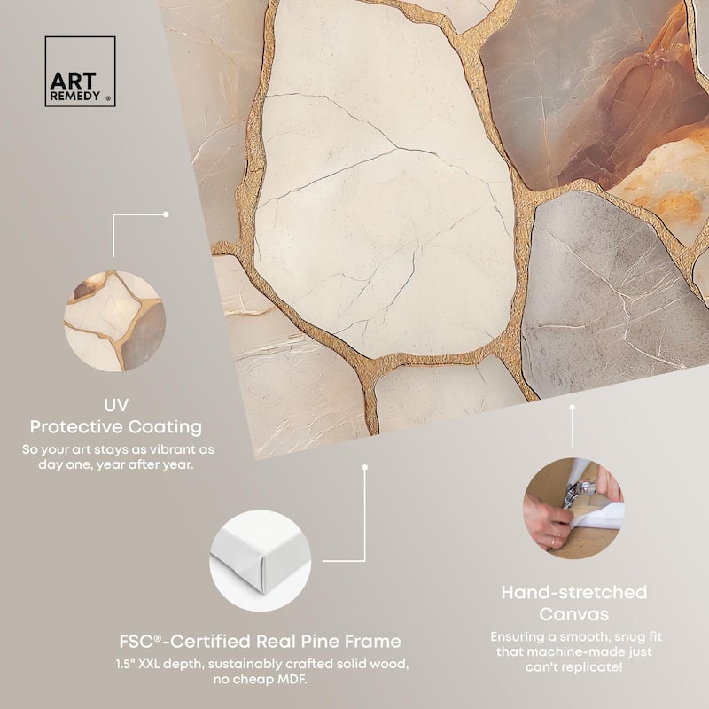 Textured Earthy Tones I Canvas by Art Remedy, Gallery Wrapped