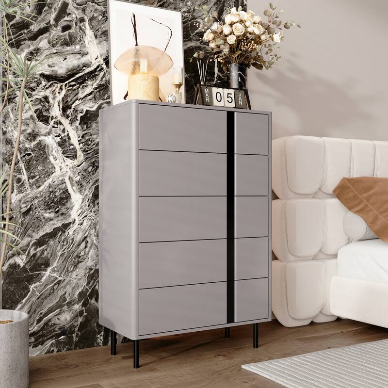 Wooden Chest with Adjustable Metal Legs - Stylish Storage Essential