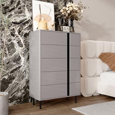 Wooden Chest with Adjustable Metal Legs - Stylish Storage Essential