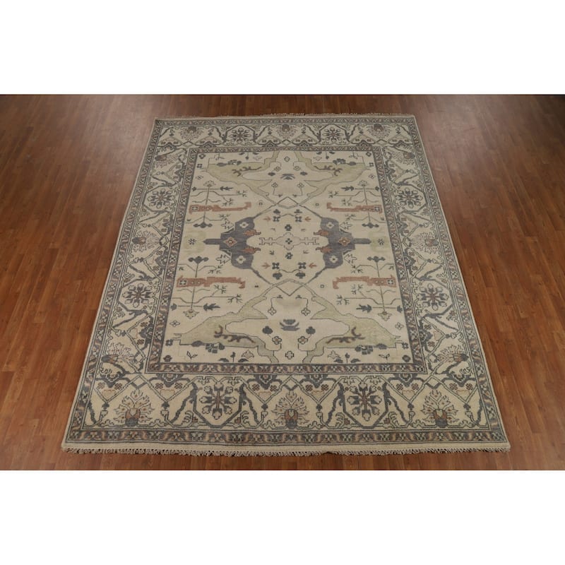 Oushak Oriental Area Rug Handmade Wool Carpet - 8'3"x 10'0"