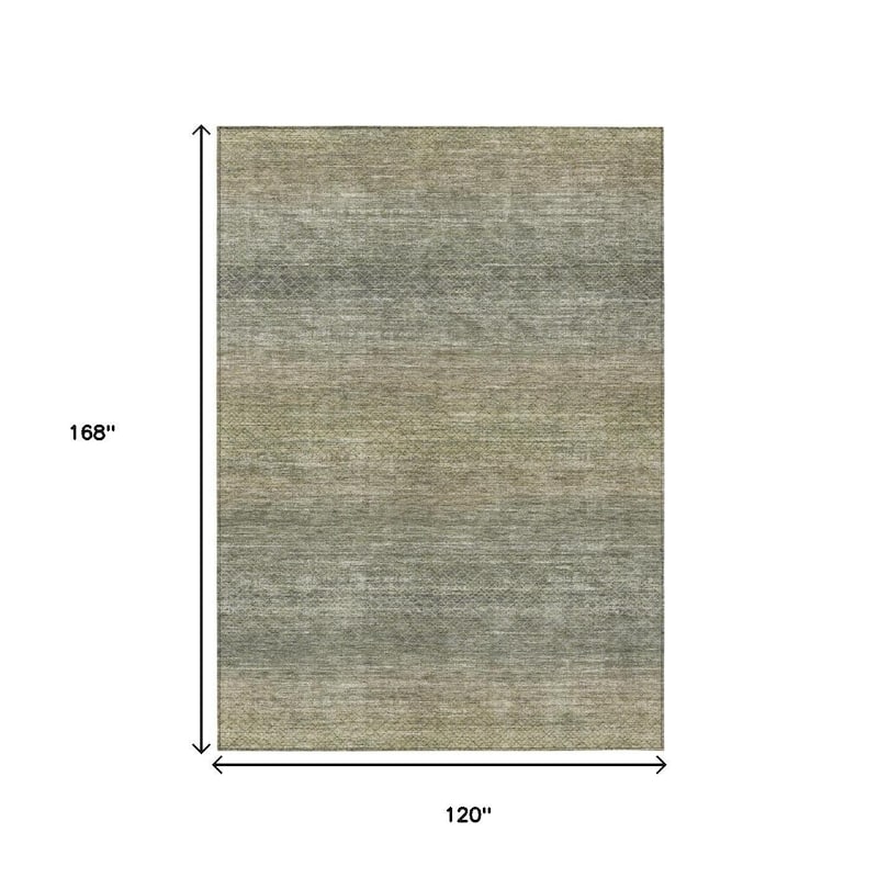 HomeRoots Geometric Transitional Rectangle Outdoor Rug