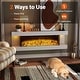 preview thumbnail 9 of 7, Gymax 18'' 3-Sided Wall Mounted Electric Fireplace w/ 32''Wide