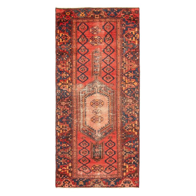 ECARPETGALLERY Hand-knotted Andelz Red Wool Rug - 2'11 x 6'4