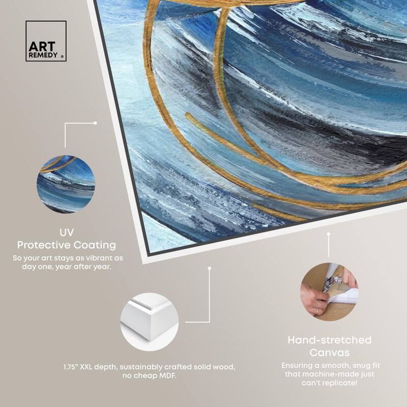 Golden Riviera Canvas Set of 2 by Art Remedy