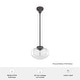 preview thumbnail 8 of 28, Hunter 10" Saddle Creek 1 Light Pendant or Semi-Flush Mount Ceiling Light - Kitchen Island, Dining Room, Entry