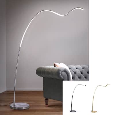 SPIRAL 78"H Dimmable LED Arc Floor Lamp