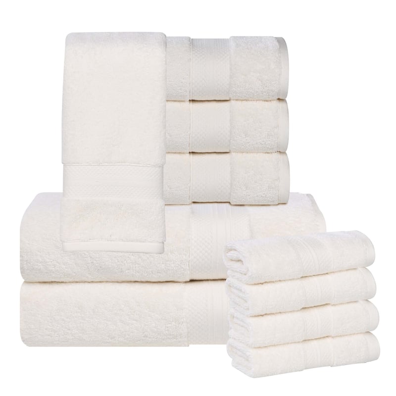 Superior Aria Turkish Cotton Heavyweight 10-Piece Towel Set