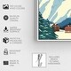 preview thumbnail 16 of 27, Oliver Gal 'Les Alpes Travel Poster' Blue Wall Art Canvas Print