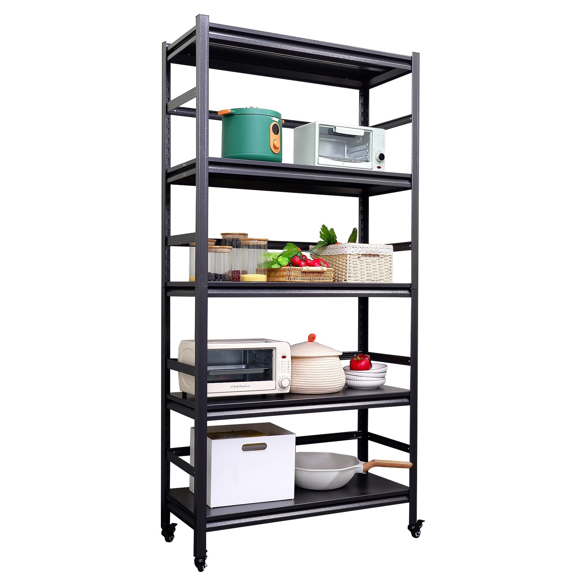 Adjustable deals metal shelves