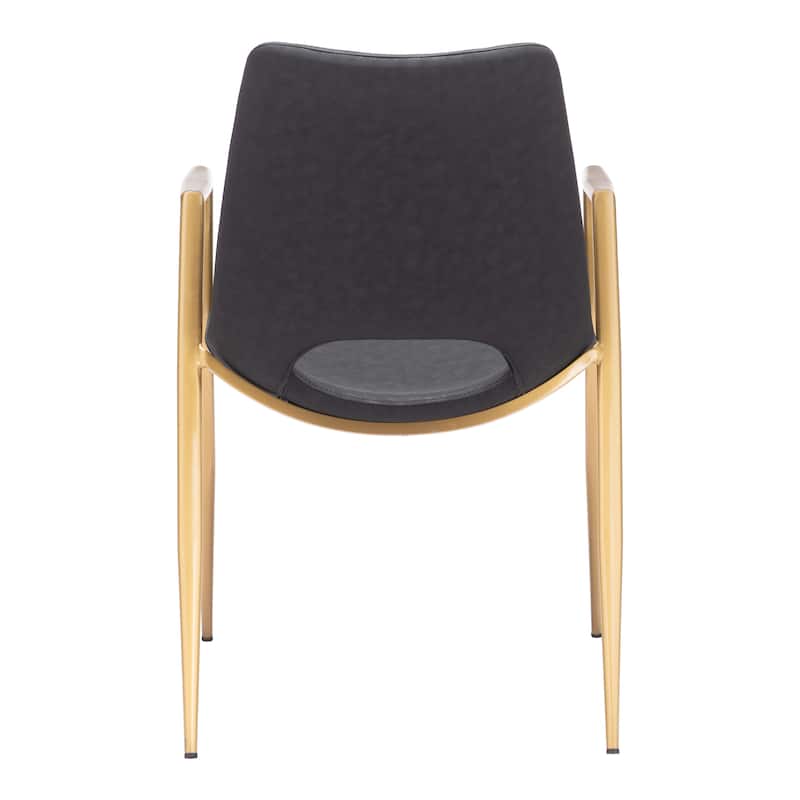 Desi Dining Chair Black & Gold