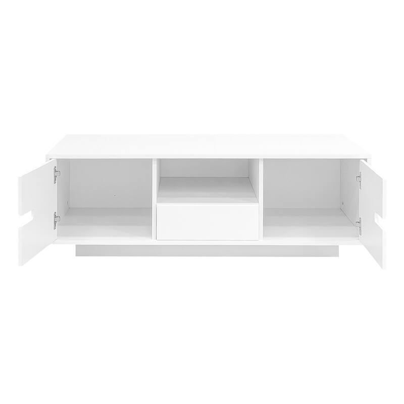 Living Room Modern High Glossy Rectangle Coffee Table