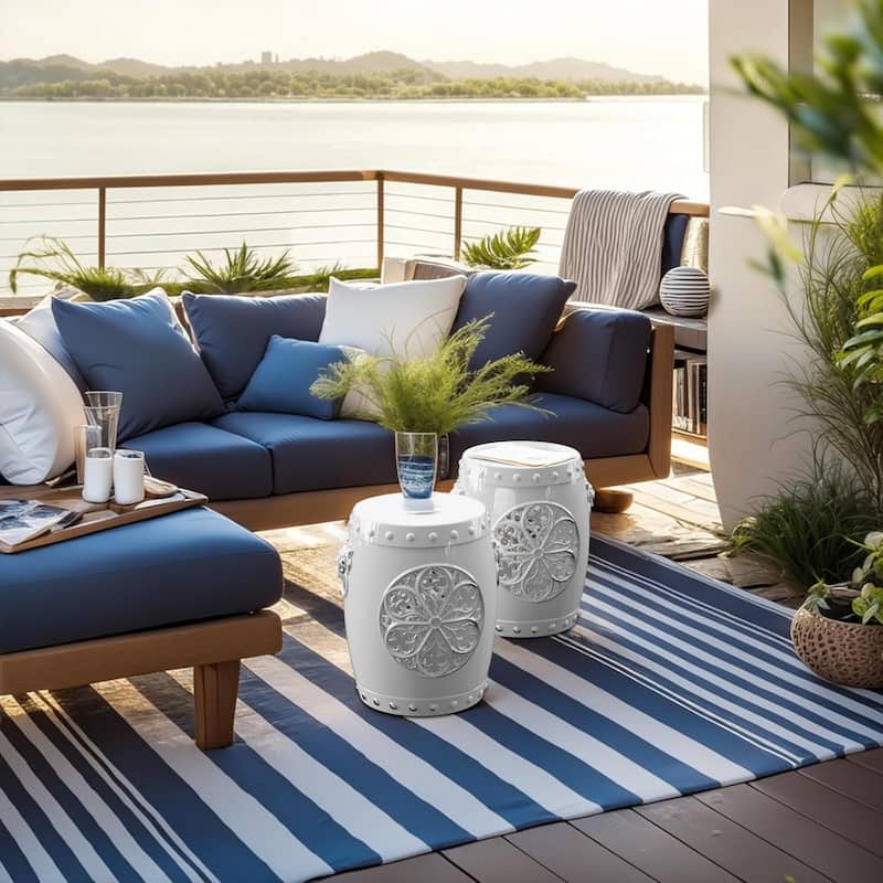 3-in-1 Storage Ottoman Chair, Resin Stool with Floral Pattern, Realistic Lion Head, Lift Top Lid and Built-In Light Feature