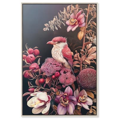 Bird and Bloom Canvas by Art Remedy