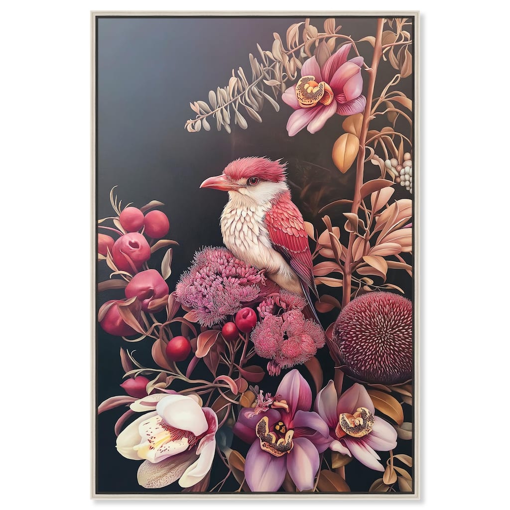 Bird and Bloom Canvas by Art Remedy