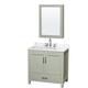 Option Light Green / White Quartz Top / Brushed Nickel