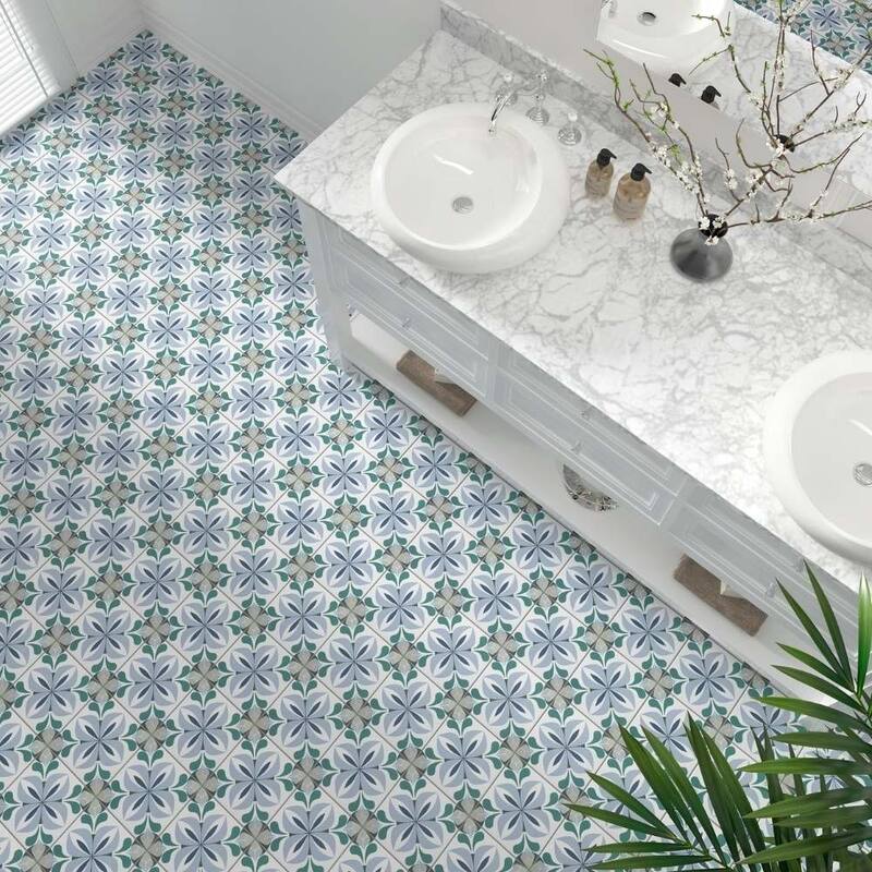 The Tile Life Summertime 8x8 Matte Porcelain Floor & Wall Tile