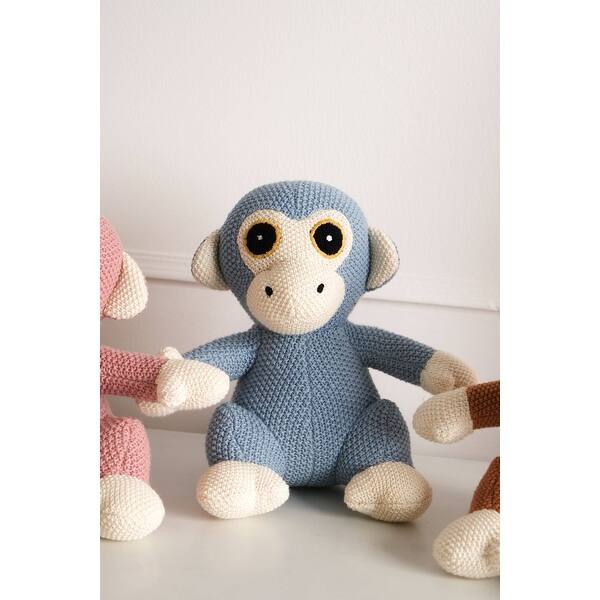 slide 2 of 4, Expobazaar Soft Monk (Starling Blue) Stuffed Toy