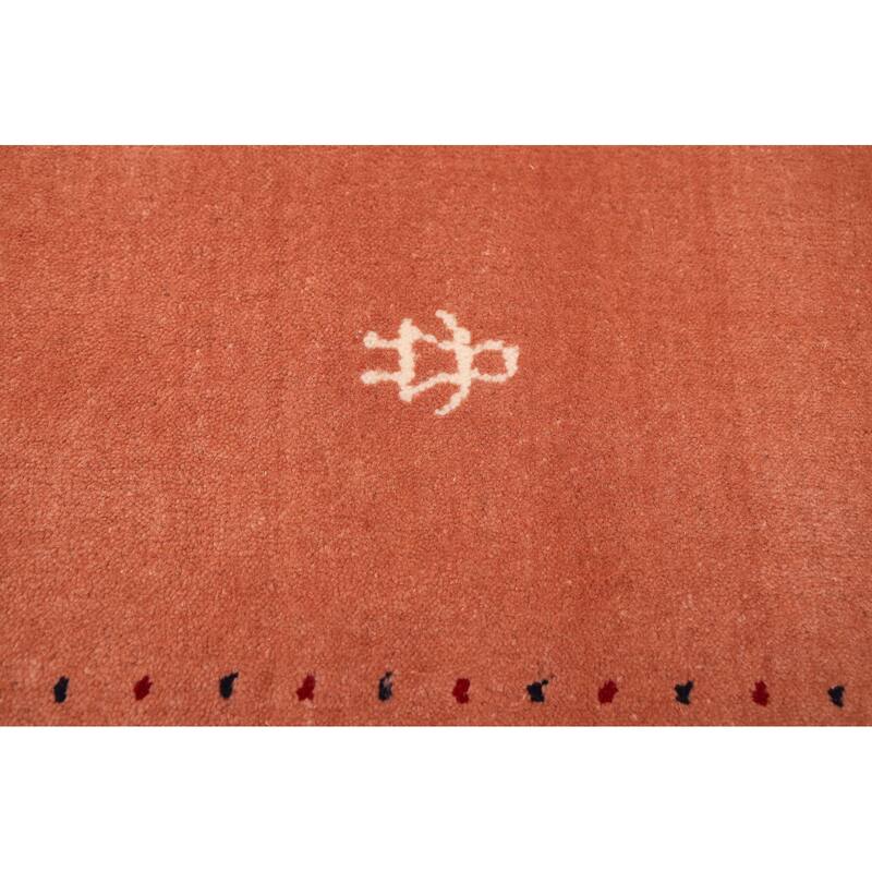 ECARPETGALLERY Hand Loomed Kashkuli Gabbeh Copper Wool Rug - 9'2 x 11'8