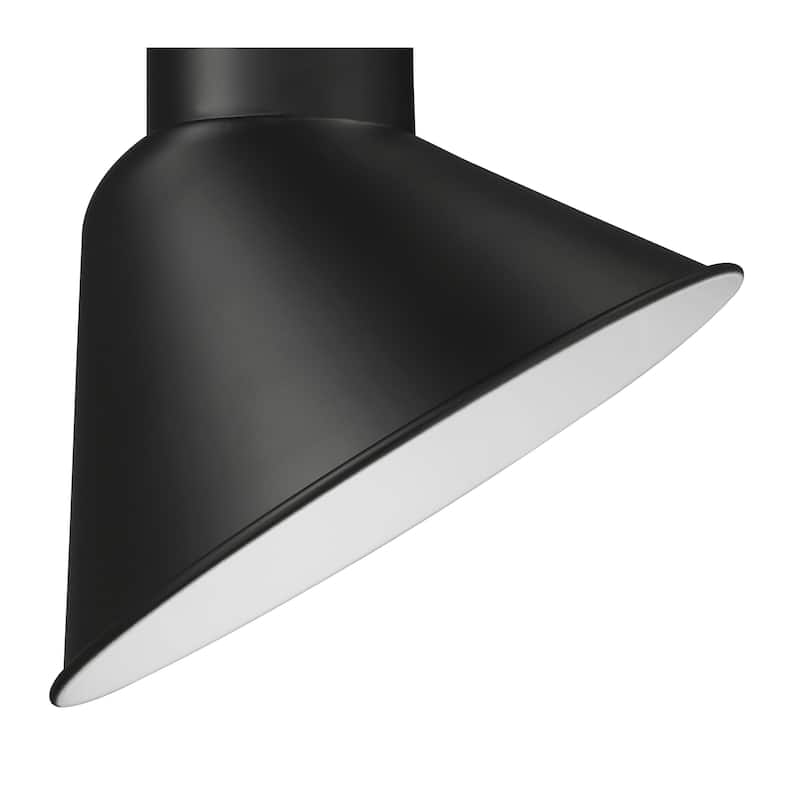 R Series 1-Light LED Angle Shade Satin Black - Satin Black