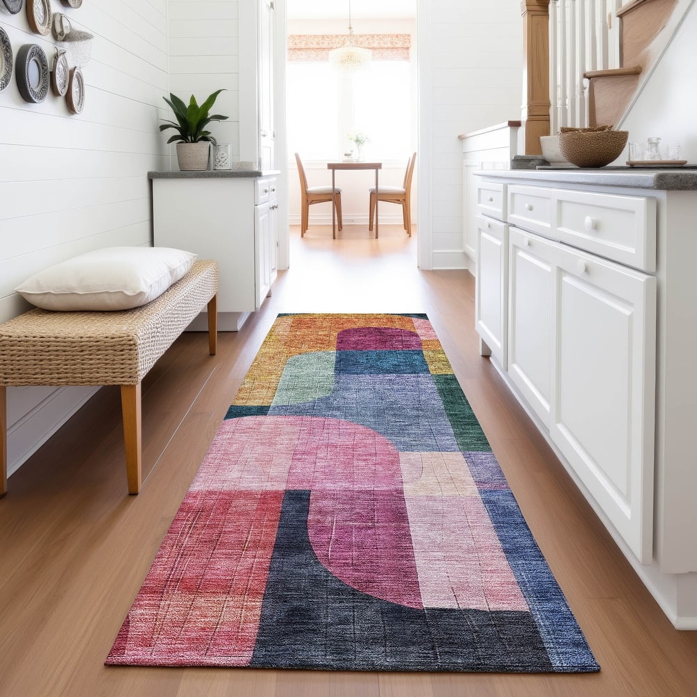 Premium Washable Super Soft Modern Retro Mayfield Rug