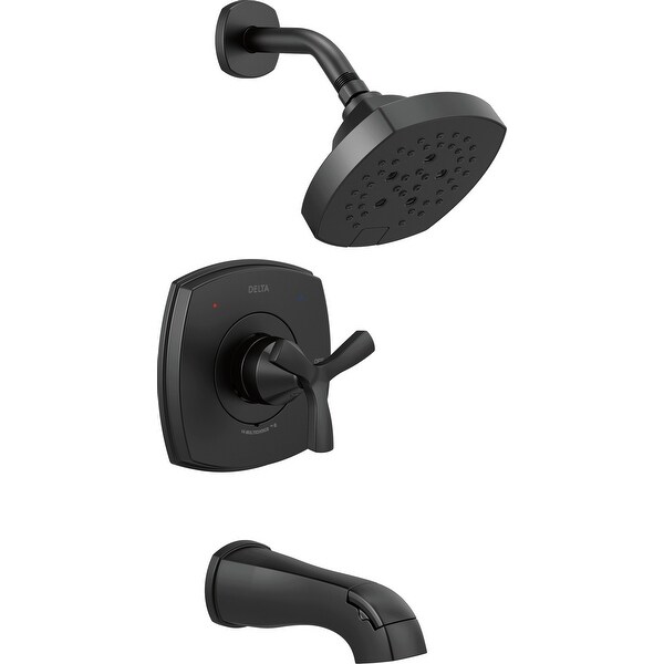 Delta T144766 Stryke Monitor 14 Series Pressure Balanced Tub and Shower Trim Package with Cross Handle