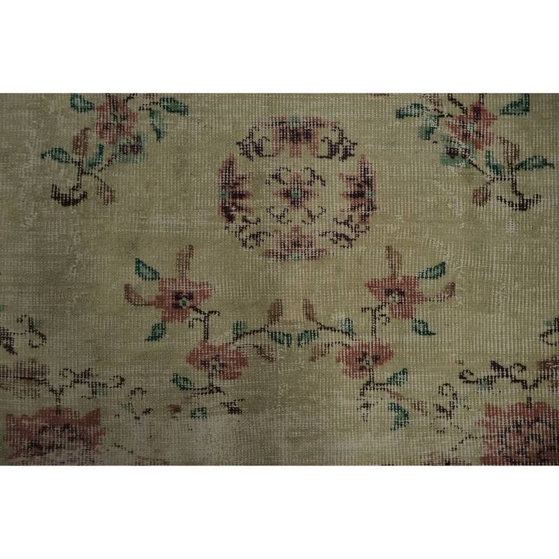 Hand Knotted Oriental 100% Wool Carpet Transitional All-Over Beige & Ivories Anatolian Area Rug - 6' 5'' X 3' 8''
