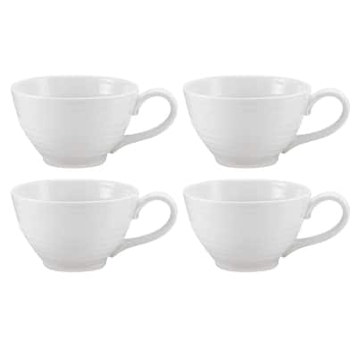 Portmeirion Set of 4 Sophie Conran White Jumbo Cups
