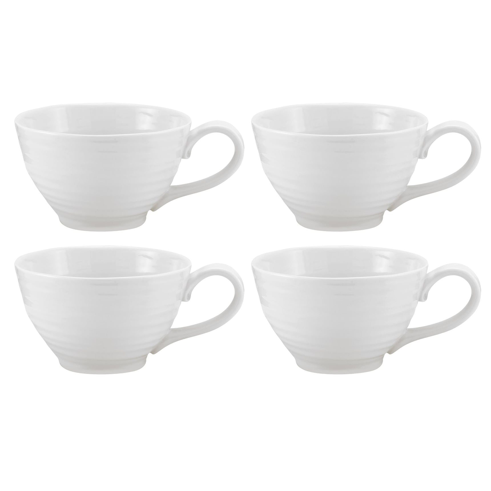 Portmeirion Set of 4 Sophie Conran White Jumbo Cups