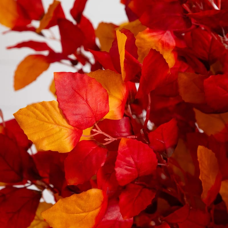 Pre-Lit Artificial Maple Fall Tree - 6' - Warm White LED Lights